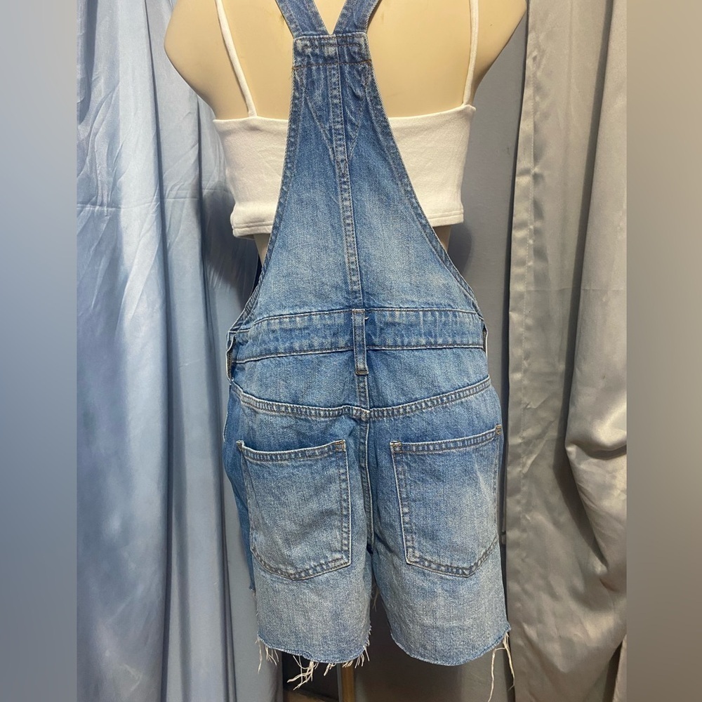 Madewell Blue Denim Overalls Classic Style - Picture 8 of 12
